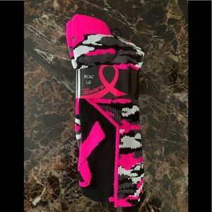 Pink Camo Cancer Awareness Compression Socks